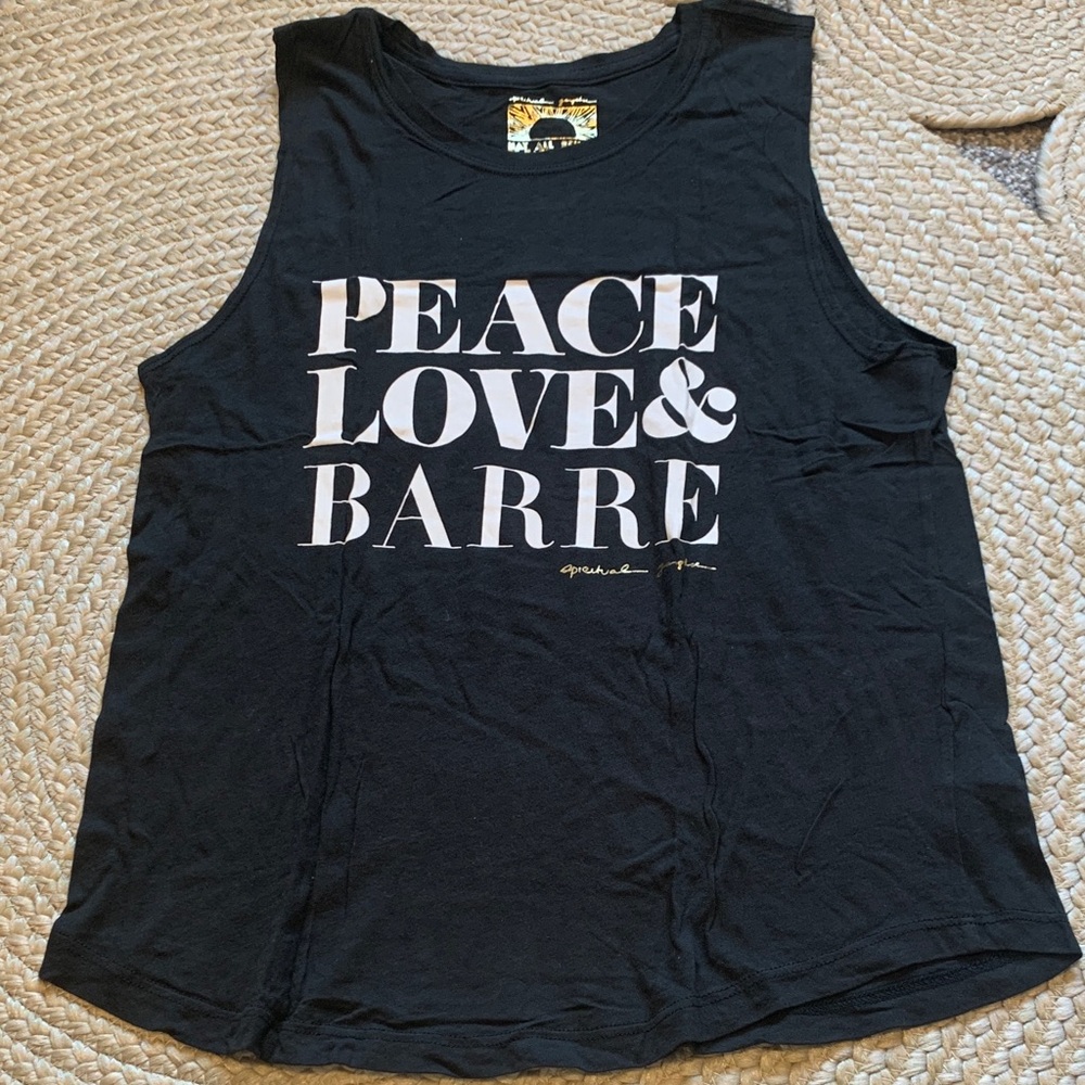 Pure Barre x Spiritual Gangster “Peace, Love, Barre” Tank
